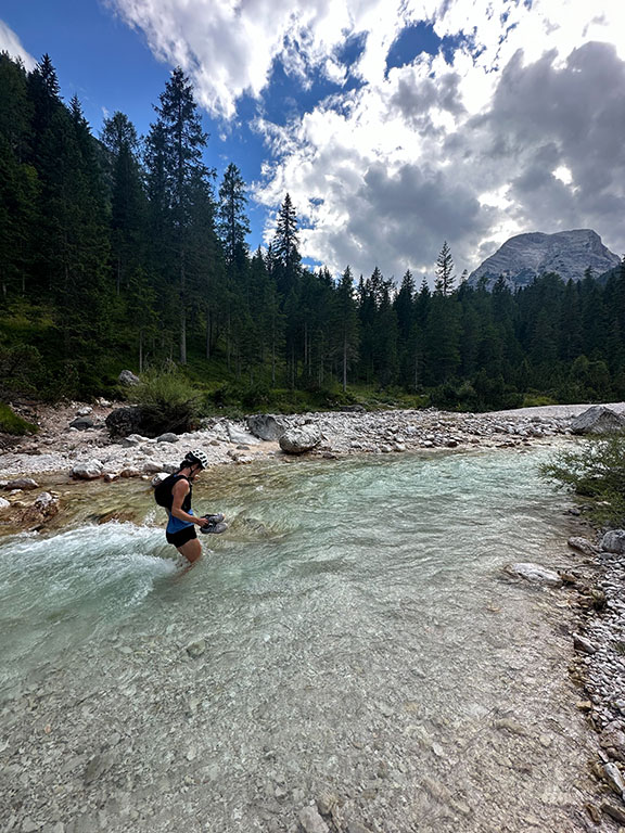 Cascades di Fanes Dolomites Italie randonée marche trail vtt vélo rando hike bike cycling cortina d'ampezzo