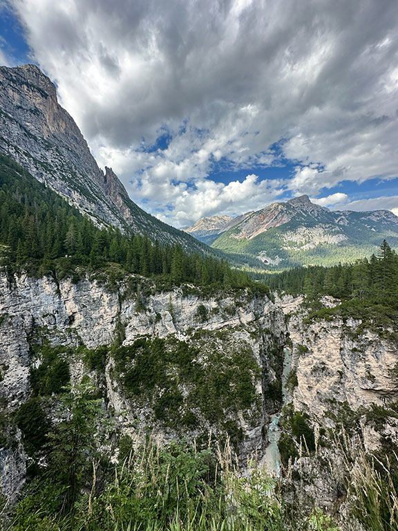 Cascades di Fanes Dolomites Italie randonée marche trail vtt vélo rando hike bike cycling cortina d'ampezzo