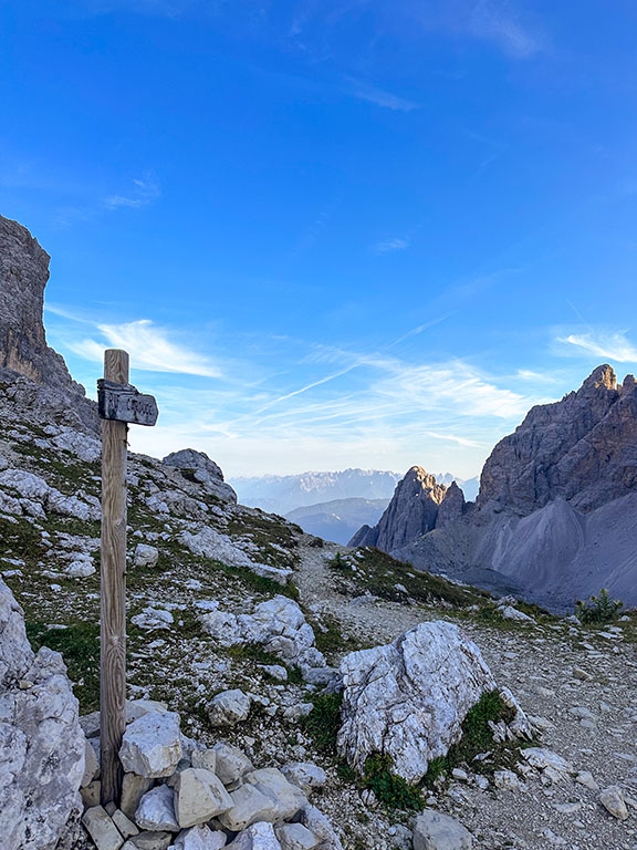 trail hike rifugio carducci from Moos dolomites italy