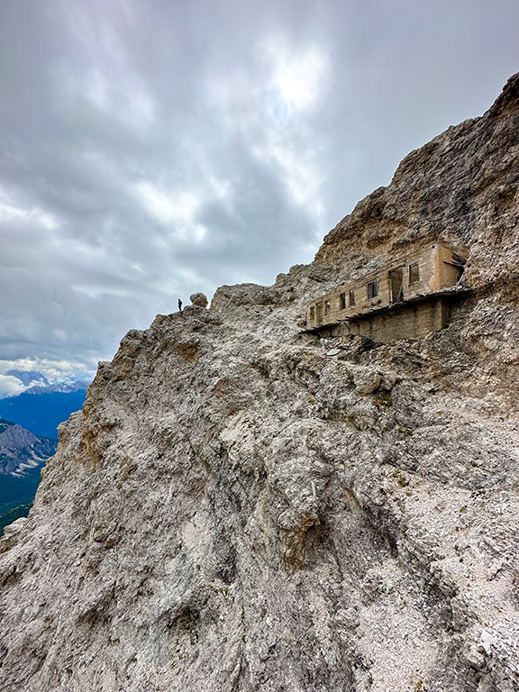 via ferrata ivano dibona bunker war dolomites italy hike