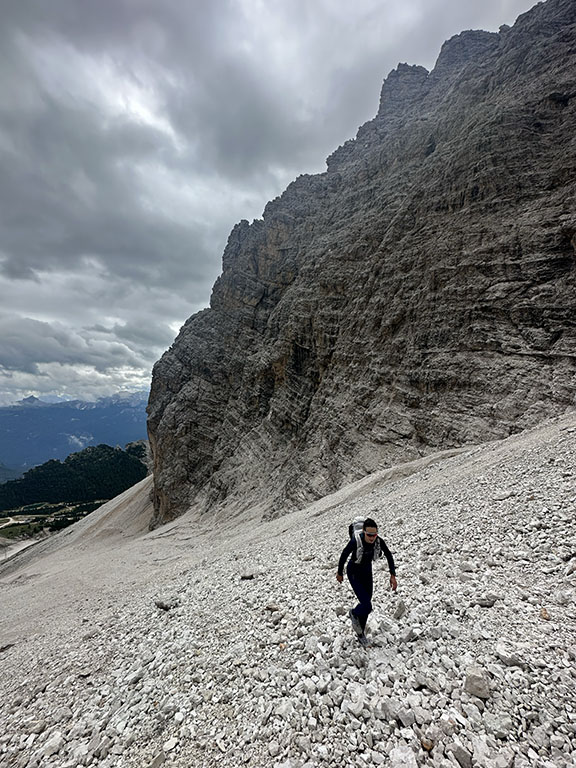 via ferrata ivano dibona climb up a dolomites italy hike