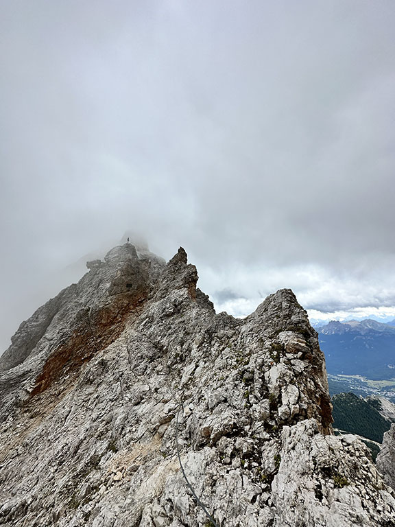 top of via ferrata dibona dolomites italy cortina d'ampezzo