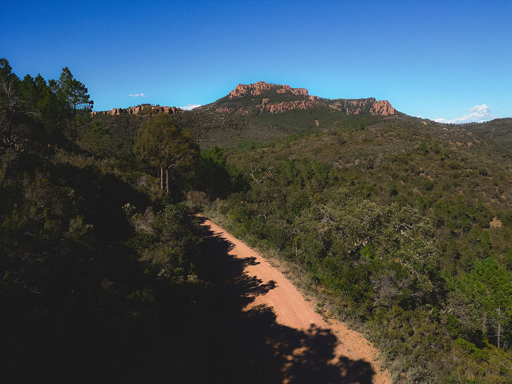 Massif de l'Estérel itinéraire gravel bikepacking route france toulon nice